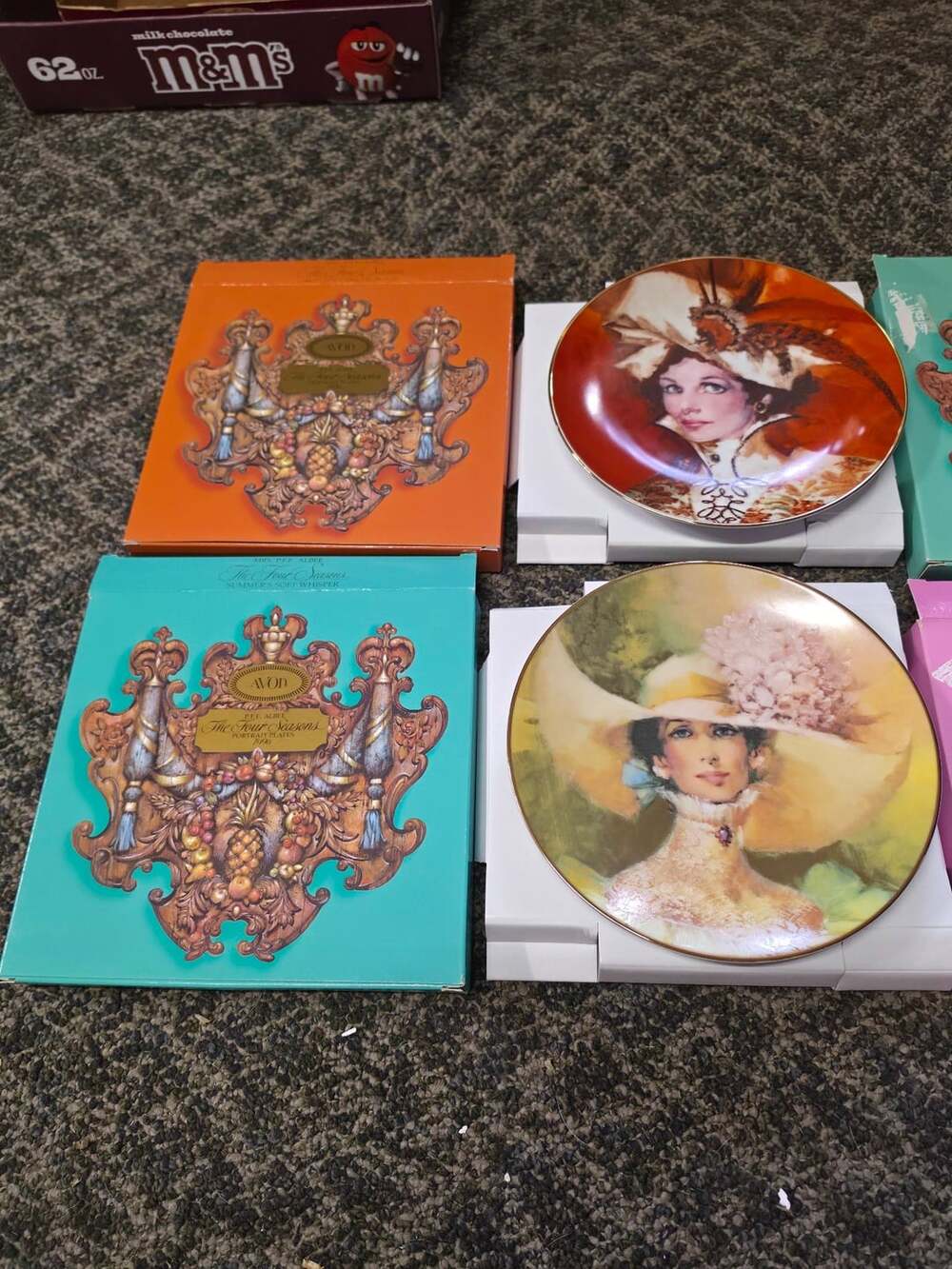 Avon Mrs P F E Albee The Four Seasons Portrait Plate Set